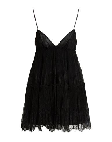 Blumarine Woman Mini Dress Black Size 6 Polyamide, Viscose