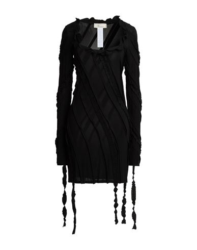 Blumarine Woman Mini Dress Black Size 10 Viscose, Elastane