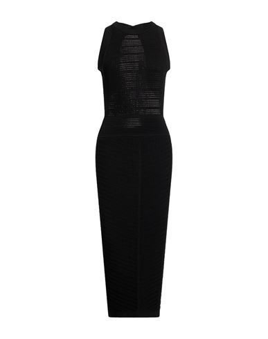 Balmain Woman Maxi Dress Black Size 8 Viscose, Polyester, Polyamide