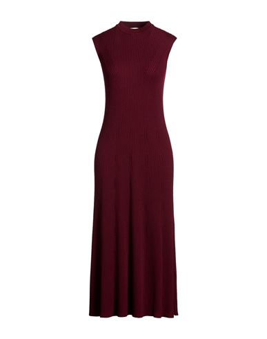 Sa Su Phi Woman Midi Dress Burgundy Size 6 Cashmere, Silk In Red