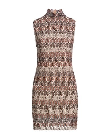Minivestido Mujer Marrón 40 Mujer