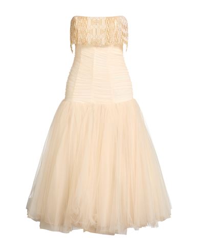 Vestido midi Mujer Amarillo pastel 34,38,40 Mujer