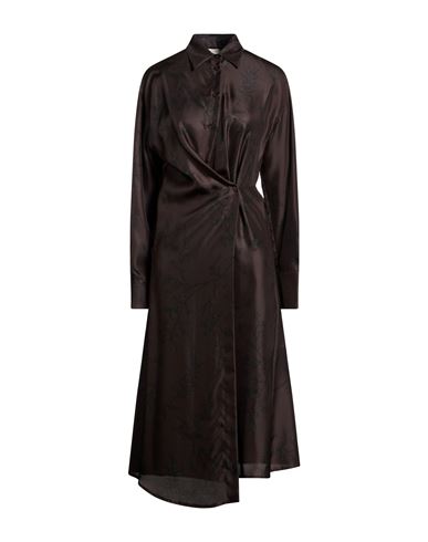 Midi-Kleid Damen Dunkelbraun 32,34,36,38,40,42 Damen