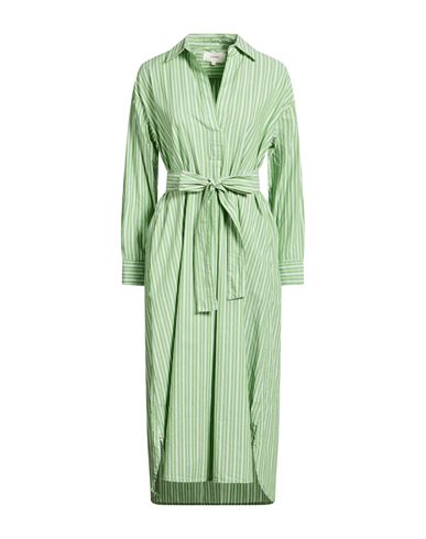 Xirena Xírena Woman Midi Dress Light Green Size L Cotton