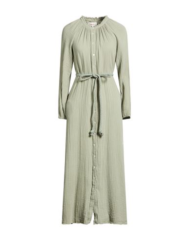 Xirena Xírena Woman Midi Dress Sage Green Size L Cotton