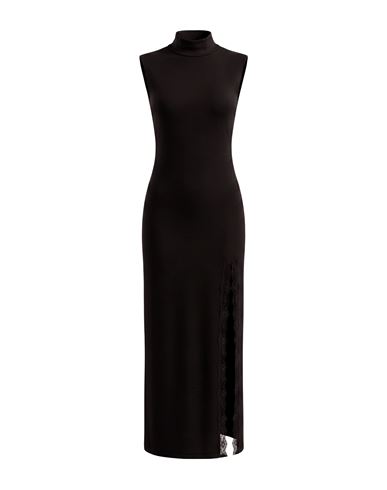 Haveone Woman Maxi Dress Black Size M Viscose, Polyester, Polyamide
