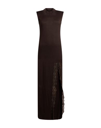 Haveone Woman Maxi Dress Charcoal Size M Viscose, Polyester, Polyamide In Grey