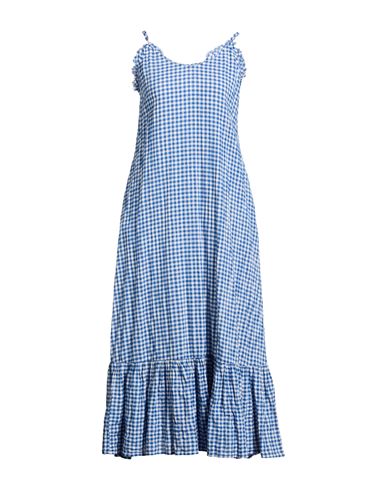 Xirena Xírena Woman Maxi Dress Azure Size M Cotton, Elastane In Multi