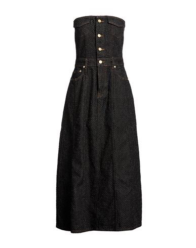 Vestido midi Mujer Negro 36,38,40,42,44,46 Mujer