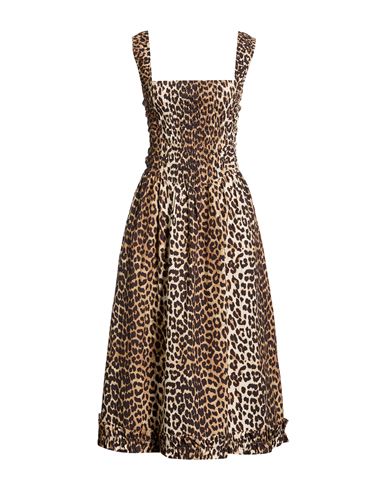 Vestido midi Mujer Beige 36,44,46 Mujer