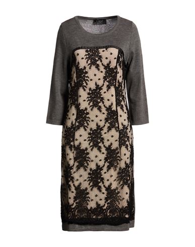Midi-Kleid Damen Grau 40 Damen