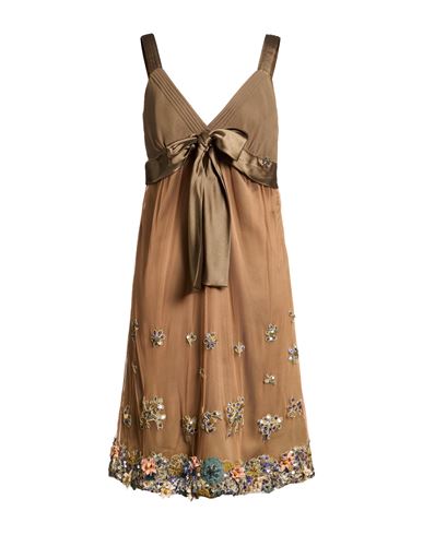 Midi-Kleid Damen Militärgrün 38 Damen