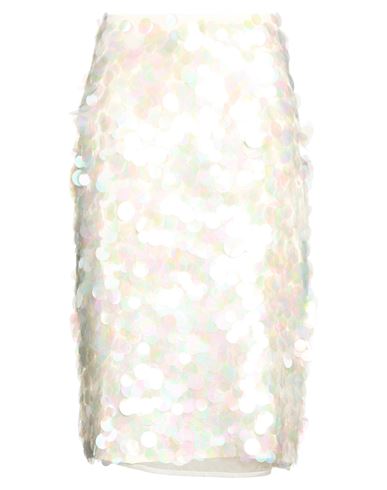 Circus Hotel Woman Midi Skirt White Size 4 Polyester
