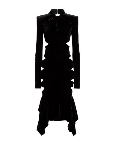 Vestido midi Mujer Negro 38 Mujer
