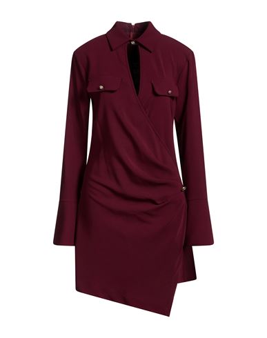 Imperial Woman Mini Dress Burgundy Size S Polyester, Elastane In Red