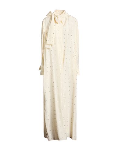 Maxi-Kleid Damen Cremeweiß 38 Damen