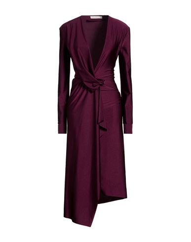 Vestido midi Mujer Morado oscuro 42 Mujer