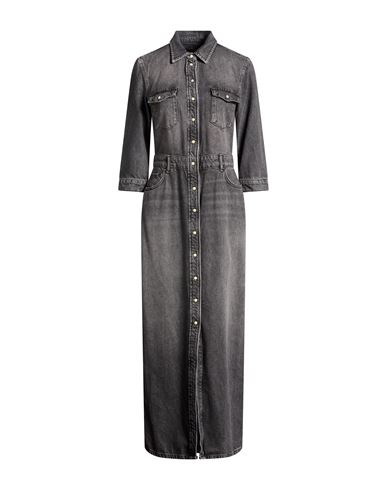 Maxi-Kleid Damen Braungrau 36 Damen