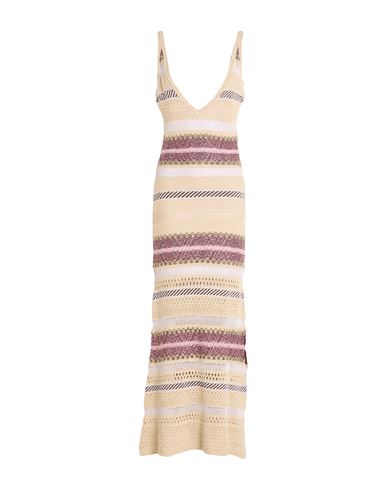 AKEP Maxi-Kleid Damen Beige S Damen