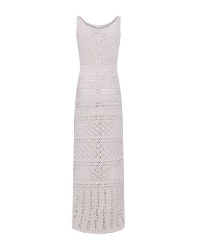 Vestido largo Mujer Gris perla M Mujer