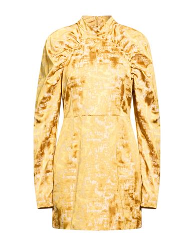 Minivestido Mujer Oro S,XS Mujer