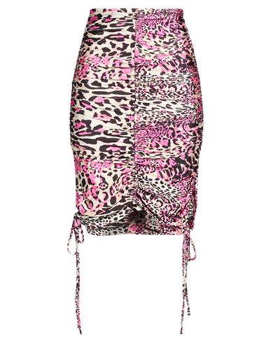 W Les Femmes By Babylon Woman Midi Skirt Pink Size 12 Polyamide, Elastane