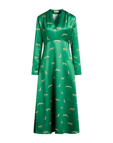 Vestido midi Mujer Verde 34,36,38,40,42 Mujer
