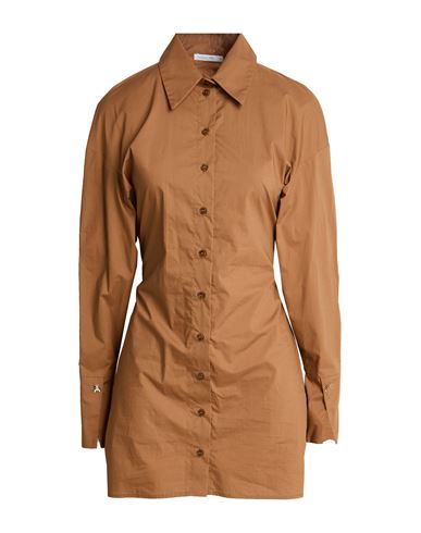 Patrizia Pepe Woman Mini Dress Brown Size 8 Cotton