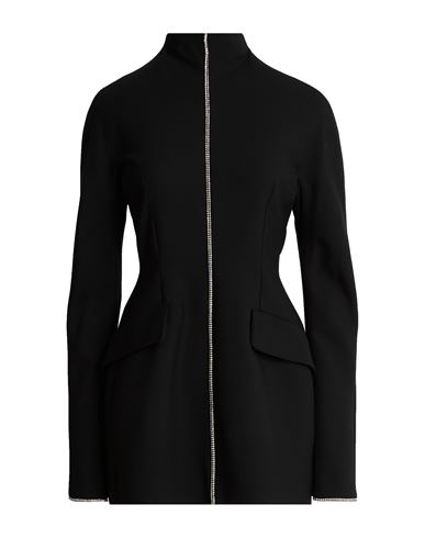 Sportmax Woman Mini Dress Black Size 8 Polyester, Virgin Wool, Elastane
