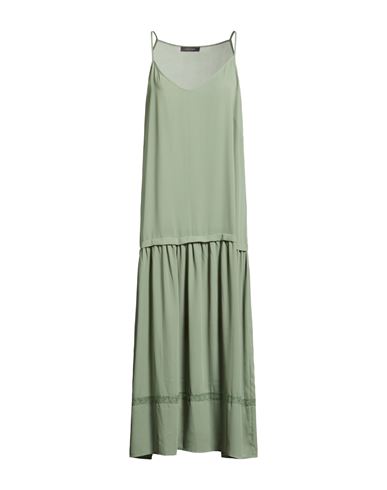 Elena Miro' Elena Mirò Woman Maxi Dress Sage Green Size 10 Polyester
