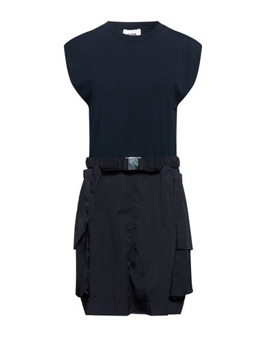 Alpha Studio Woman Mini Dress Midnight Blue Size 4 Cotton, Elastane, Polyamide