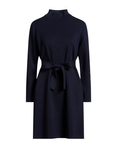 Gran Sasso Woman Mini Dress Midnight Blue Size 4 Wool