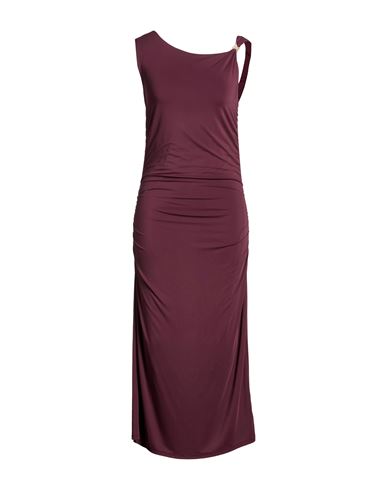 Souvenir Woman Midi Dress Plum Size M Modal, Polyamide, Elastane In Purple