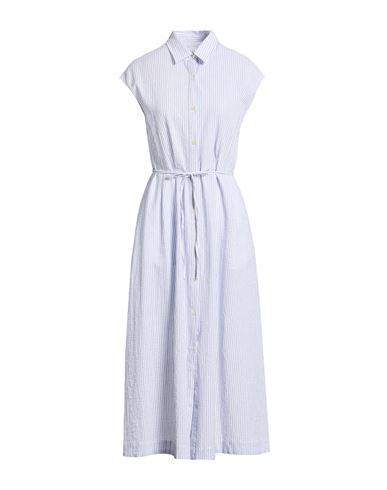 Woolrich Woman Midi Dress Sky Blue Size Xs Cotton, Elastane