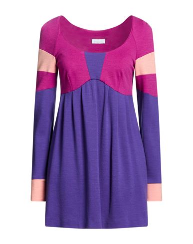 Pucci Woman Mini Dress Dark Purple Size 10 Wool