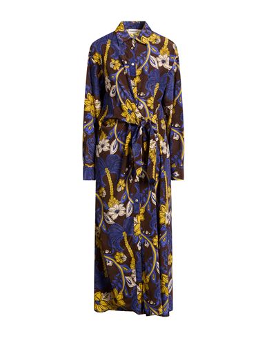 P.a.r.o.s.h P. A.r. O.s. H. Woman Maxi Dress Dark Brown Size Xxs Silk