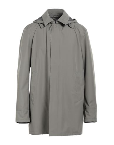 Herno Man Overcoat Grey Size 46 Polyester, Polyamide, Elastane
