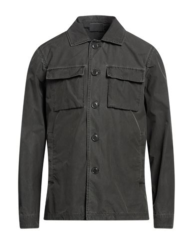 Aspesi Man Jacket Lead Size M Polyester, Polyamide In Grey