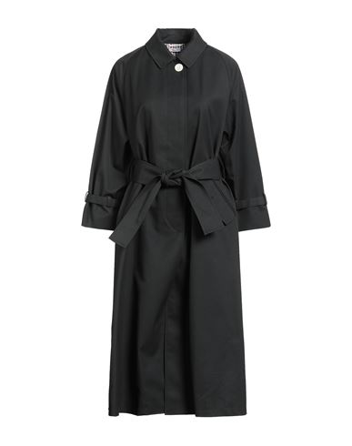 Thom Browne Woman Overcoat & Trench Coat Navy Size 2 Polyester, Cotton