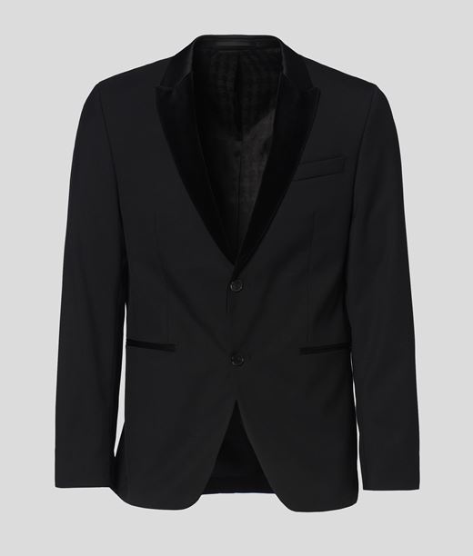 Image of Suit Jacket With Velvet Lapel