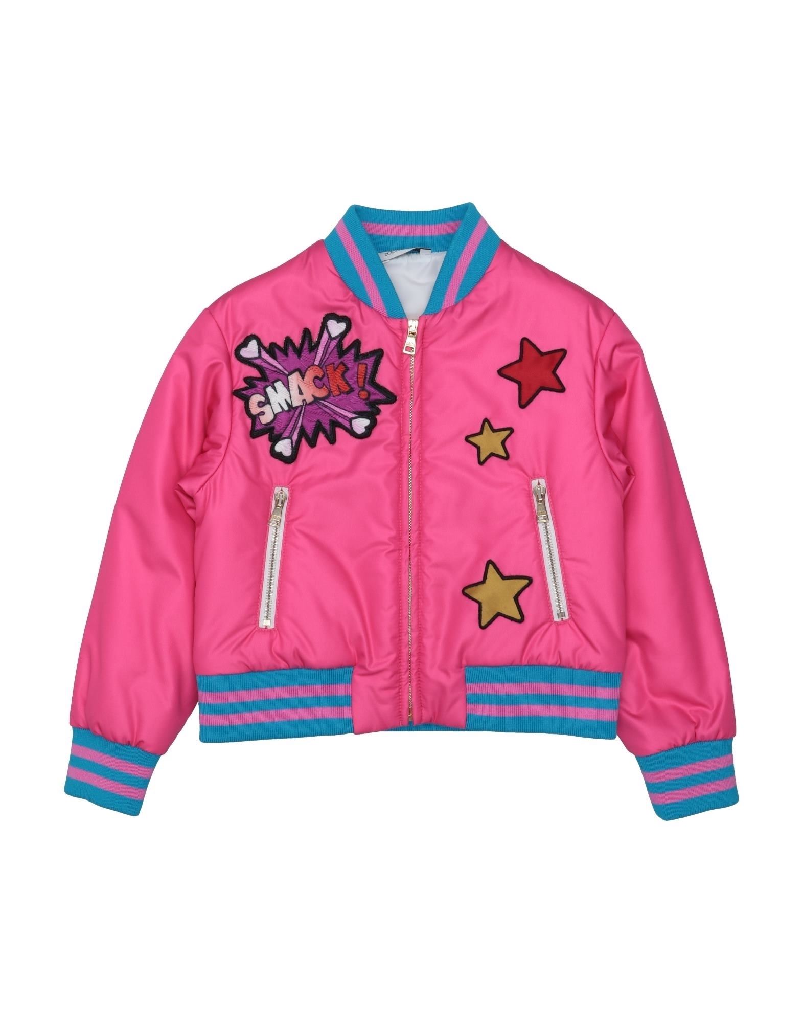 Shop Dolce & Gabbana Toddler Girl Jacket Fuchsia Size 6 Polyester