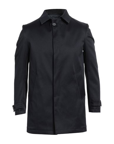Squad² Man Overcoat & Trench Coat Midnight Blue Size 40 Polyester, Cotton, Elastane