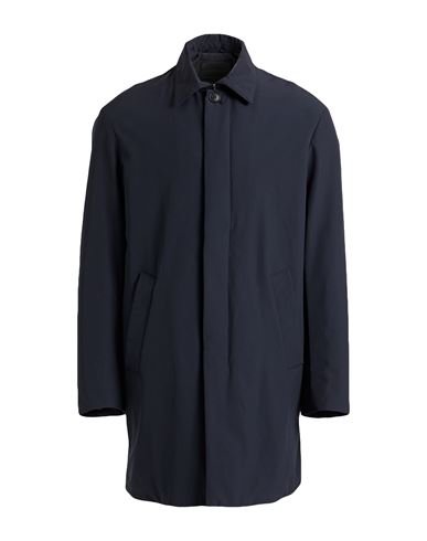 Emporio Armani Man Coat Navy Blue Size 38 Virgin Wool, Cashmere