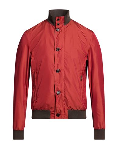 Moorer Man Jacket Burgundy Size 38 Polyester In Red