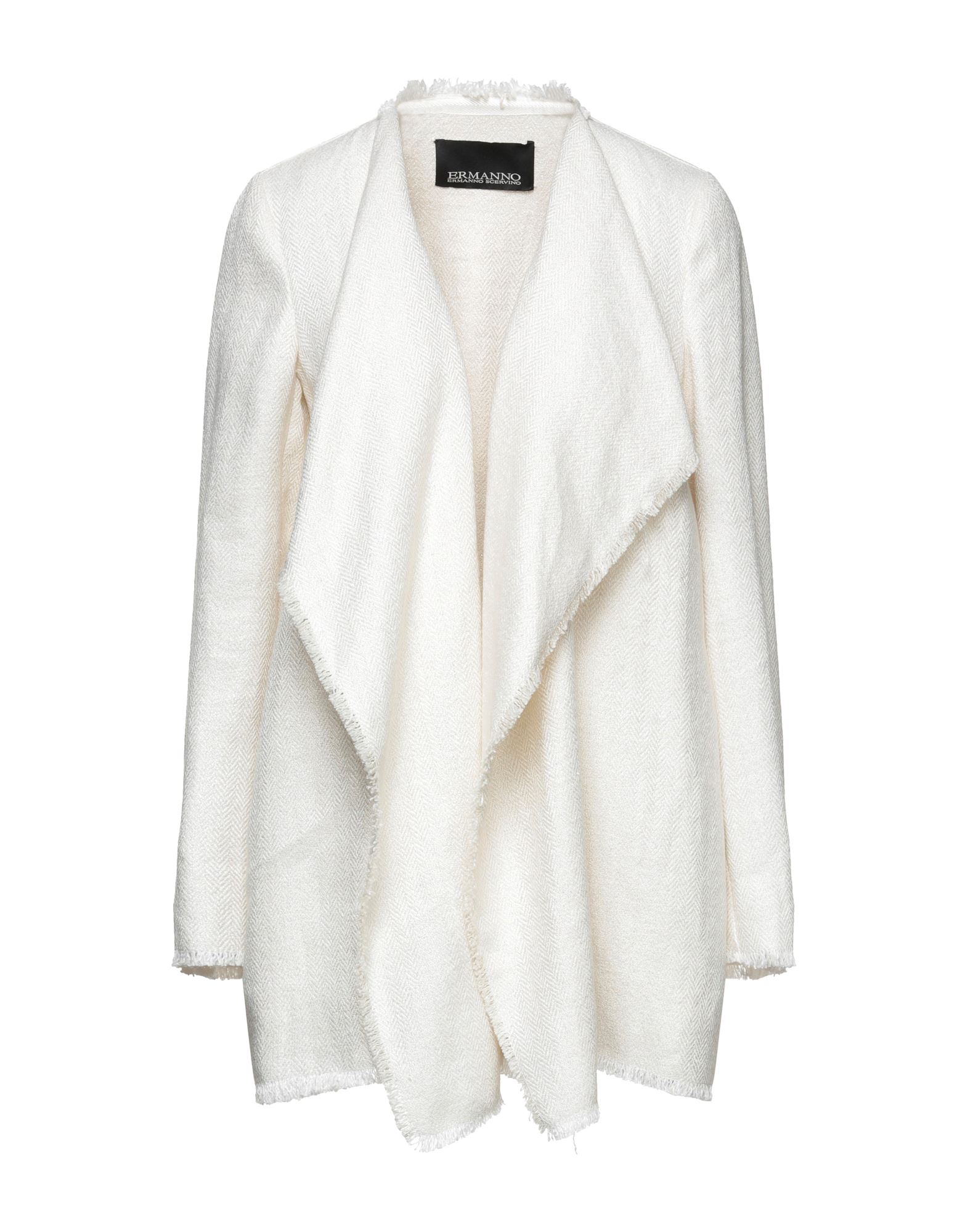 Ermanno Di Ermanno Scervino Overcoats In Ivory