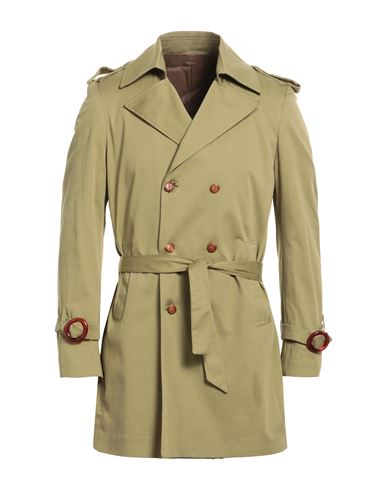 Neill Katter Man Overcoat Military Green Size 46 Polyester In Beige