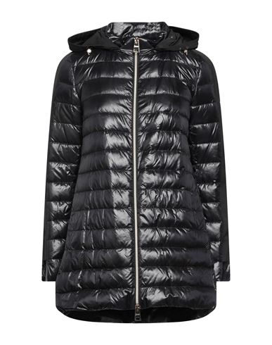 Herno Woman Down Jacket Black Size 4 Polyamide, Polyester, Cotton