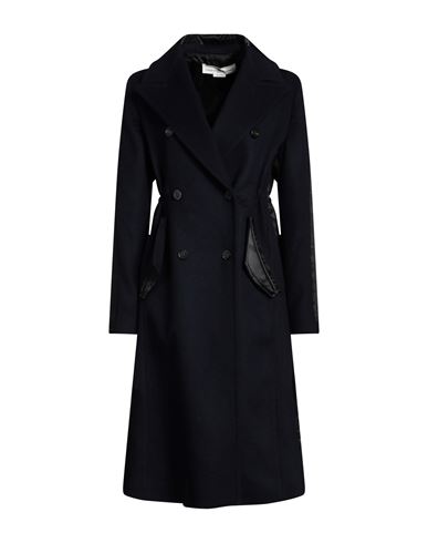 Golden Goose Woman Coat Midnight Blue Size S Pure Virgin Wool Iws, Cashmere, Viscose In Black