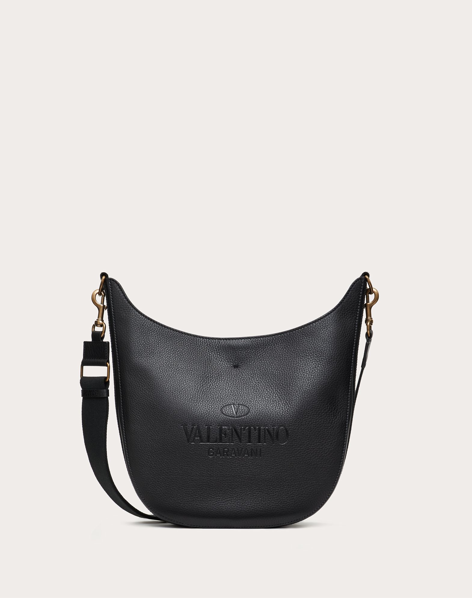 Ikke kompliceret Gammeldags Happening VALENTINO GARAVANI IDENTITY Leather Hobo Bag for Man | Valentino Online  Boutique