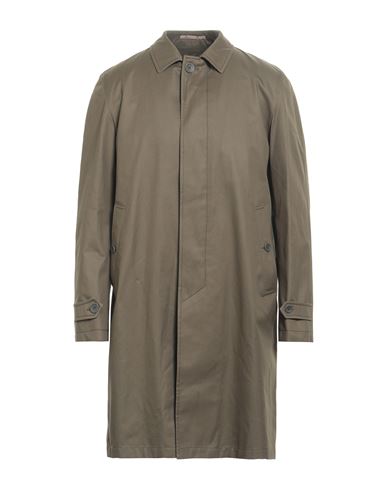 Herno Man Overcoat & Trench Coat Military Green Size 40 Cotton, Polyester